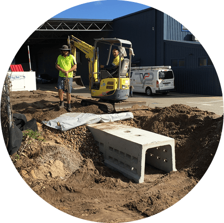 septic system set up